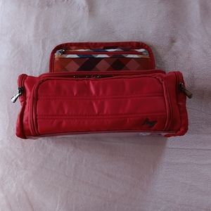 Lug Trolley Cosmetic Case - Poppy Red